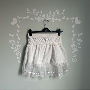 Vintag White A-Line Mini Skirt from Grifflin Paris in size US M